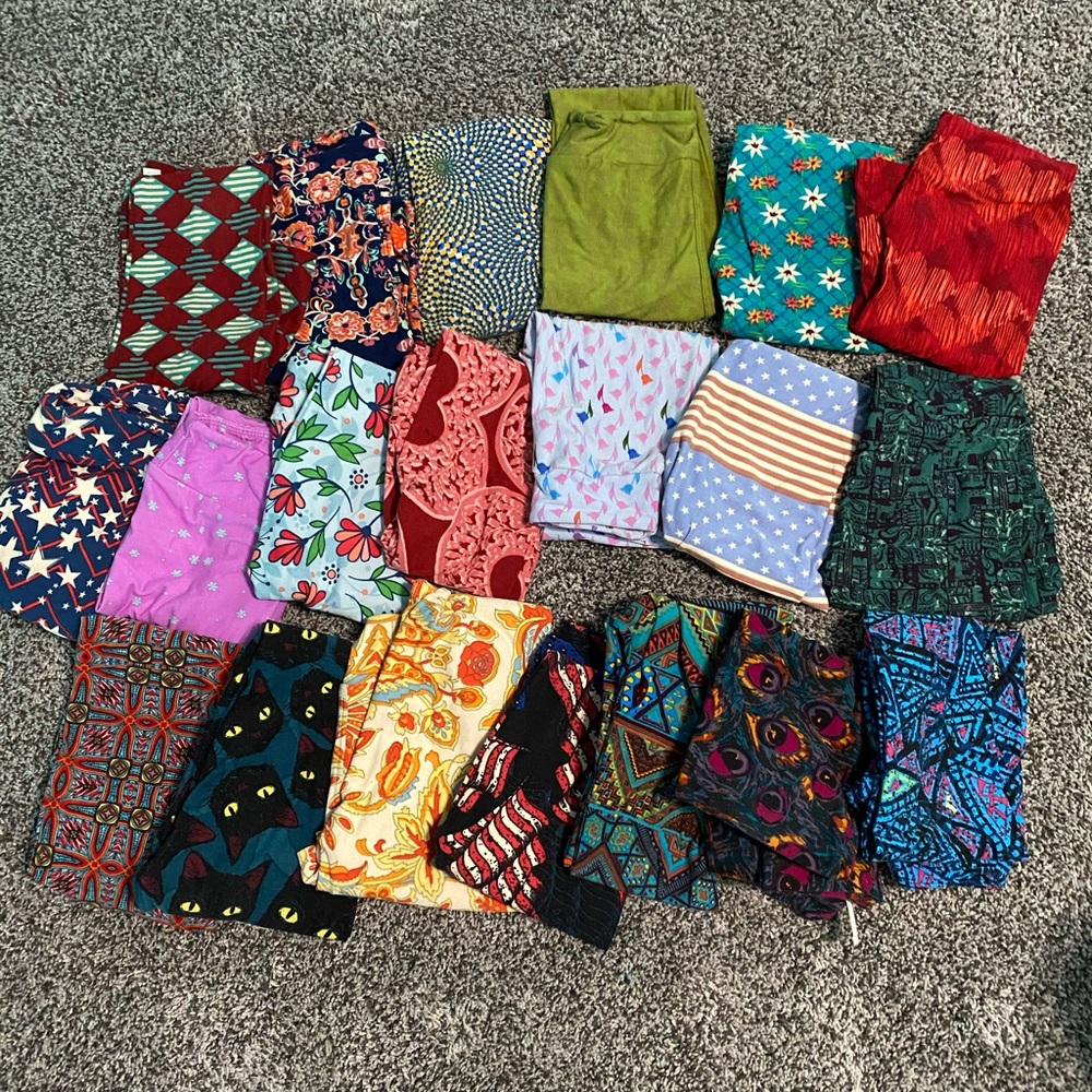 20 pair bundle l/xl girls LuLaRoe leggings
